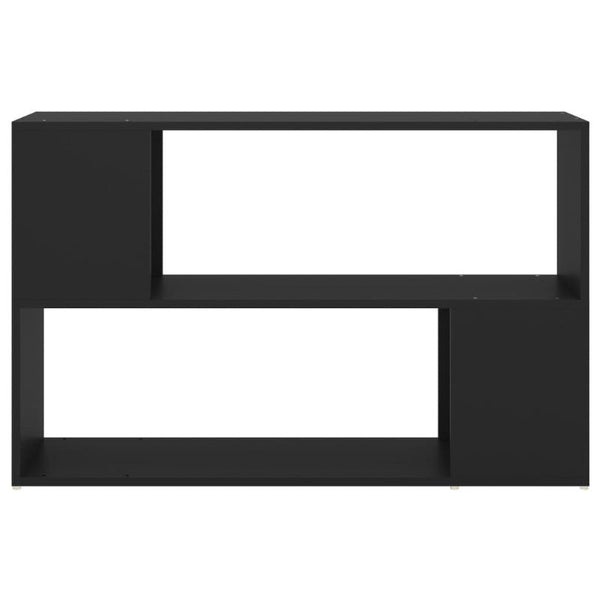 Book Cabinet Black 100X24x63 Cm Engineered Wood