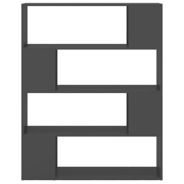 Book Cabinet Room Divider Grey 100X24x124 Cm Bookshelves