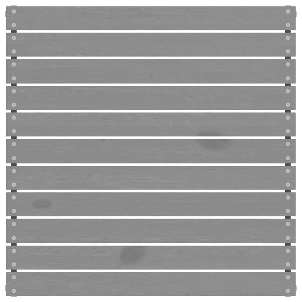 Garden Footstool Grey Solid Pinewood Ottomans Footstools & Poufs