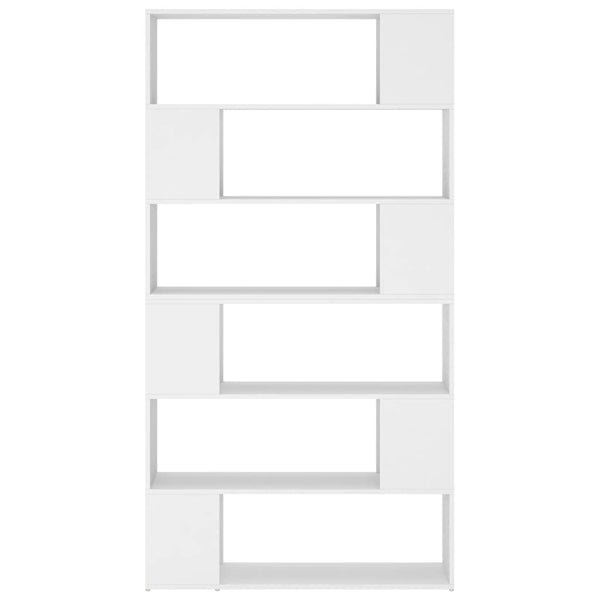 Book Cabinet Room Divider White 100X24x188 Cm Bookshelves