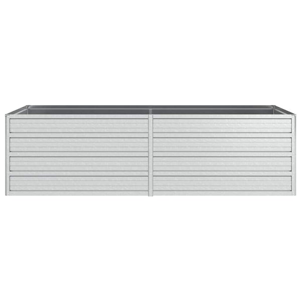 Vidaxl Garden Raised Bed 160X80x45 Cm Galvanized Steel Silver Raised Garden Beds