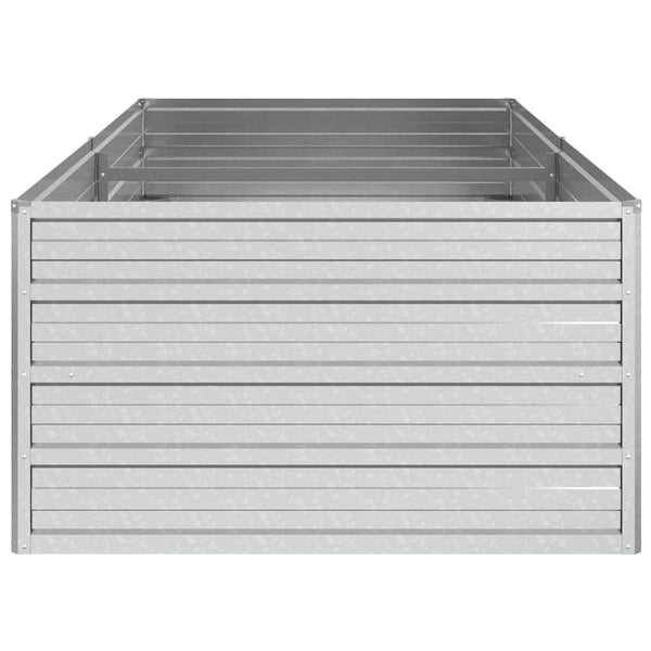 Vidaxl Garden Raised Bed 160X80x45 Cm Galvanized Steel Silver Raised Garden Beds