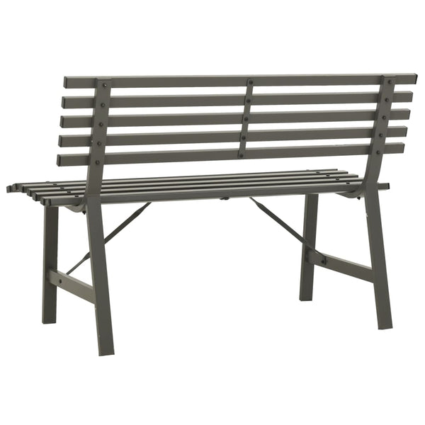 Garden Bench 110 Cm Steel Black Benches
