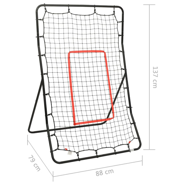 Vidaxl Softball Rebounder 88X79x137 Cm Steel Baseball Batting Cages & Nets