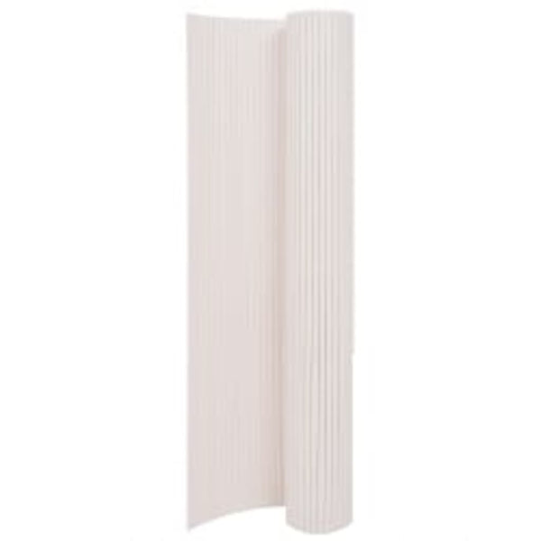 Double Sided Garden Fence 90X400 Cm White Fence Panels