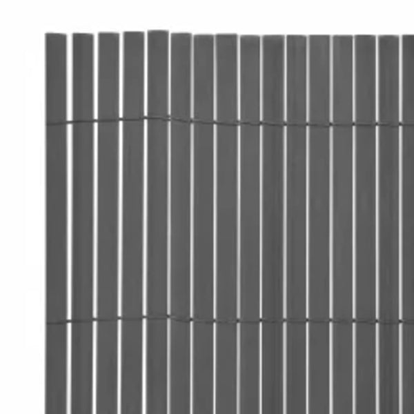 Double Sided Garden Fence 110X300 Cm Grey Fence Panels