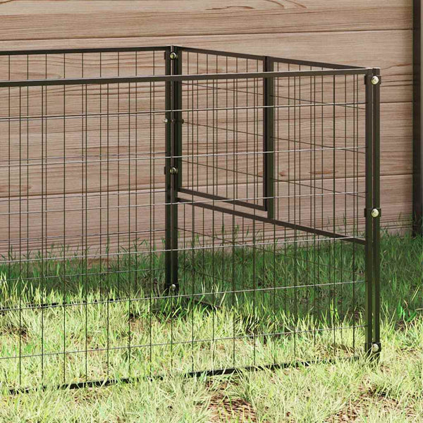 Vidaxl Dog Kennel Black 7 Ma Steel Dog Kennels