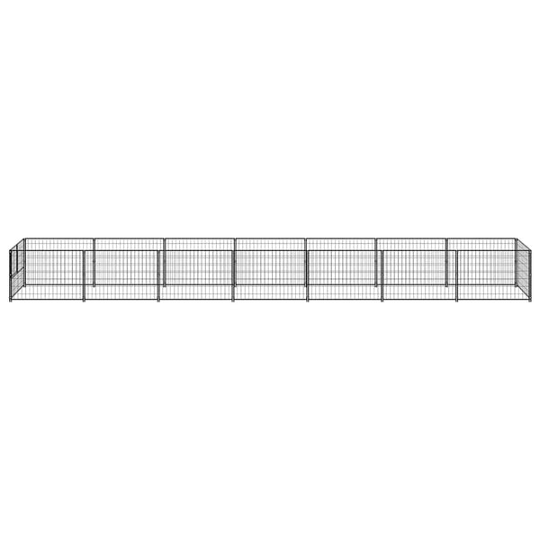 Vidaxl Dog Kennel Black 7 Ma Steel Dog Kennels