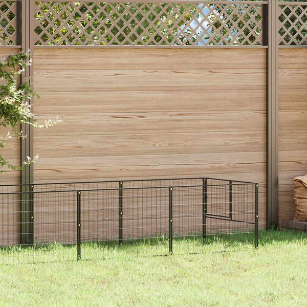 Vidaxl Dog Kennel Black 7 Ma Steel Dog Kennels