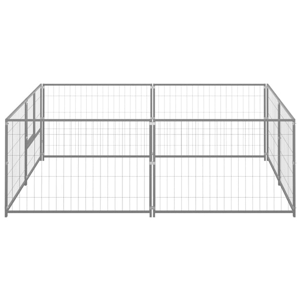 Dog Kennels Dog Kennel Silver 4 M Steel