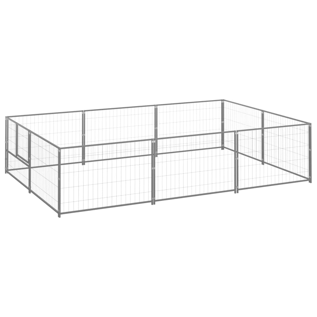 Dog Kennels Dog Kennel Silver 6 M Steel