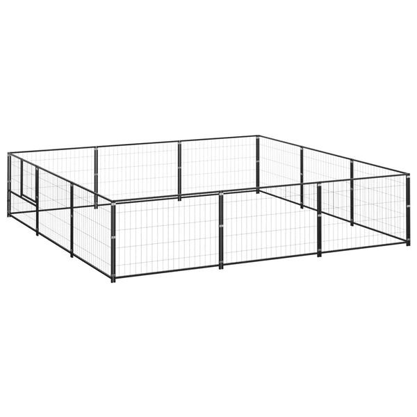 Dog Kennels Dog Kennel Black 9 M Steel