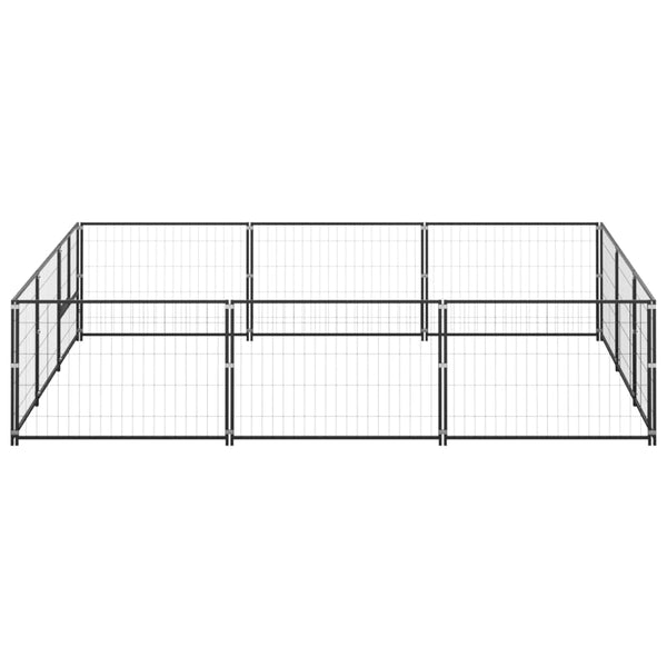 Dog Kennels Dog Kennel Black 9 M Steel