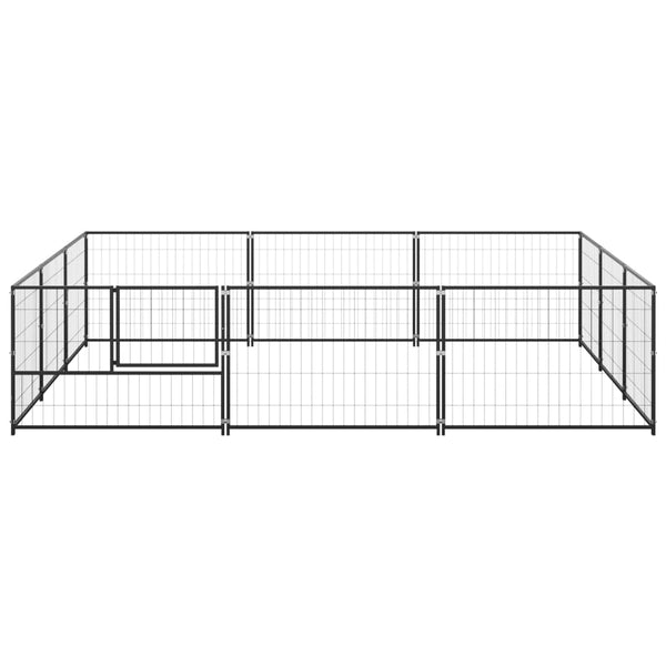 Dog Kennels Dog Kennel Black 9 M Steel