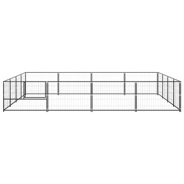 Dog Kennels Dog Kennel Black 16 M Steel