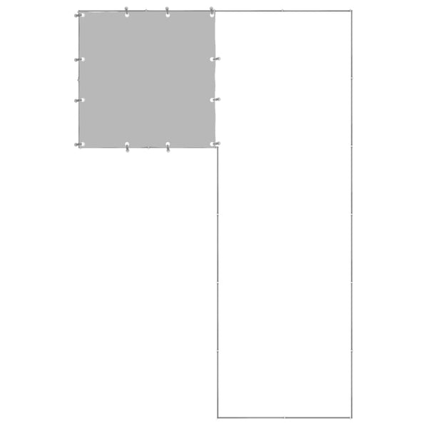 Dog Kennel Silver 4.84 M Steel Dog Kennels