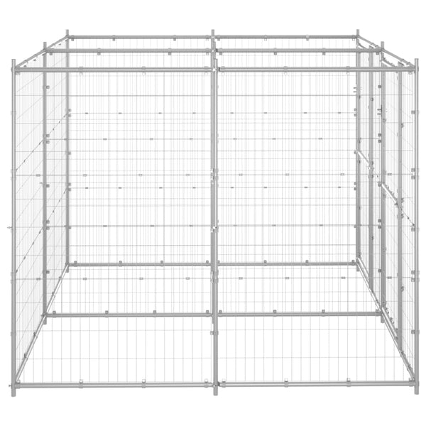Dog Kennels Outdoor Dog Kennel Galvanised Steel 4.84 M