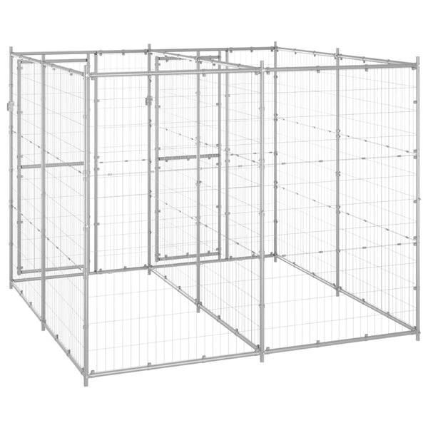 Dog Kennels Outdoor Dog Kennel Galvanised Steel 4.84 M