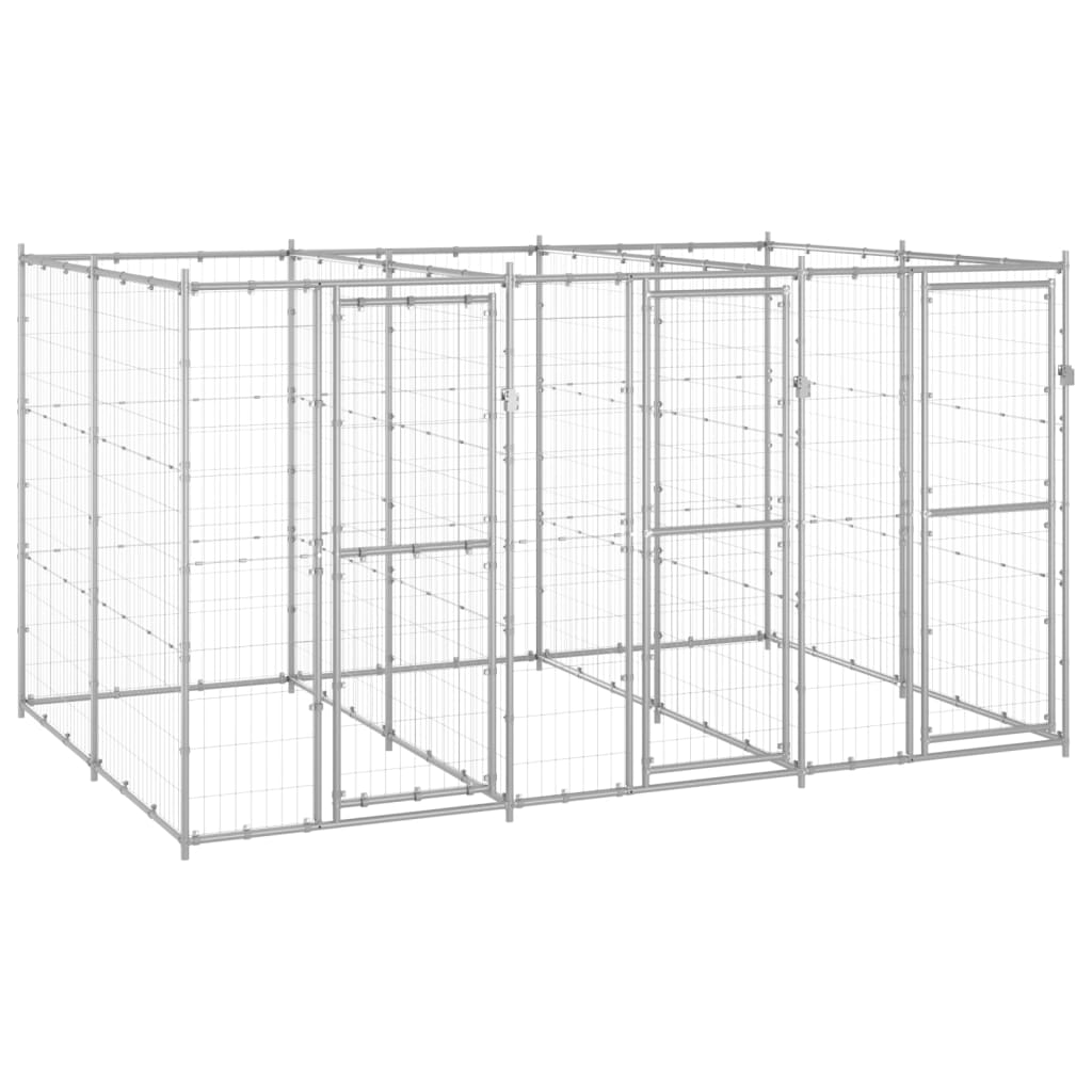 Dog Kennels Outdoor Dog Kennel Galvanised Steel 7.26 M