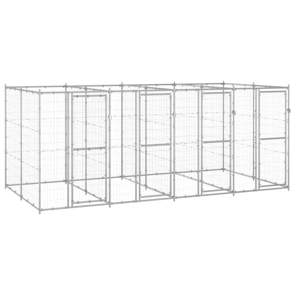 Outdoor Dog Kennel Galvanised Steel 9.68 M Dog Kennels