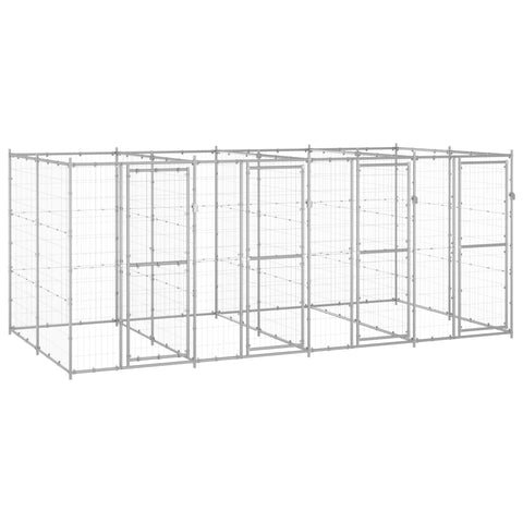 Outdoor Dog Kennel Galvanised Steel 9.68 M Dog Kennels