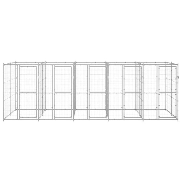 Outdoor Dog Kennel Galvanised Steel 12.1 M Dog Kennels