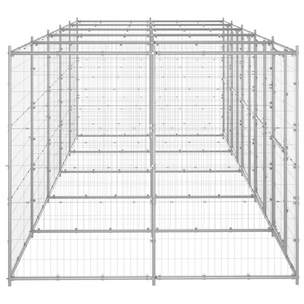 Outdoor Dog Kennel Galvanised Steel 12.1 M Dog Kennels