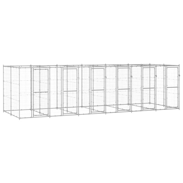 Outdoor Dog Kennel Galvanised Steel 14.52 M Dog Kennels