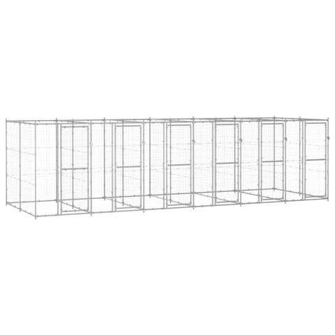 Outdoor Dog Kennel Galvanised Steel 14.52 M Dog Kennels