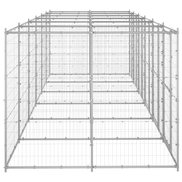 Outdoor Dog Kennel Galvanised Steel 14.52 M Dog Kennels