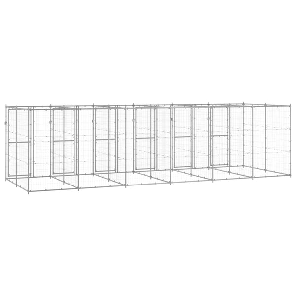 Outdoor Dog Kennel Galvanised Steel 14.52 M Dog Kennels