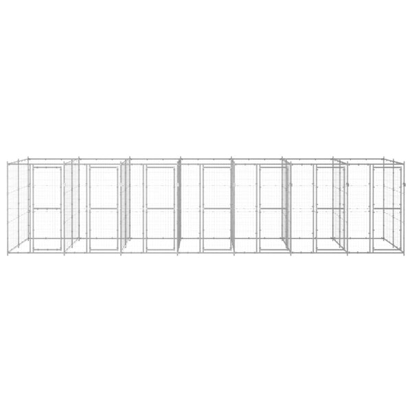 Outdoor Dog Kennel Galvanised Steel 16.94 M Dog Kennels