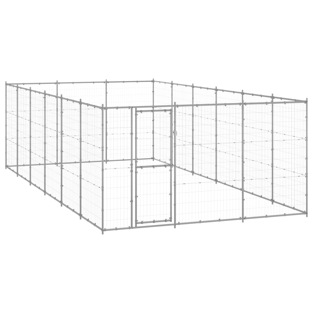 Outdoor Dog Kennel Galvanised Steel 21.78 M Dog Kennels