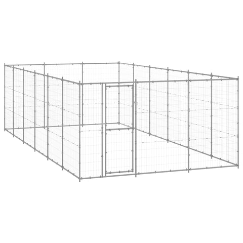 Outdoor Dog Kennel Galvanised Steel 21.78 M Dog Kennels