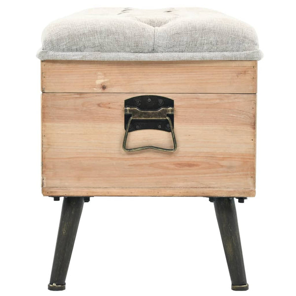 Storage Bench 110 Cm Solid Firwood Benches