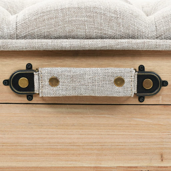 Storage Bench 110 Cm Solid Firwood Benches