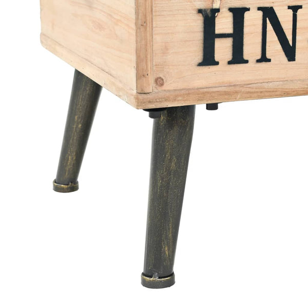 Storage Bench 110 Cm Solid Firwood Benches