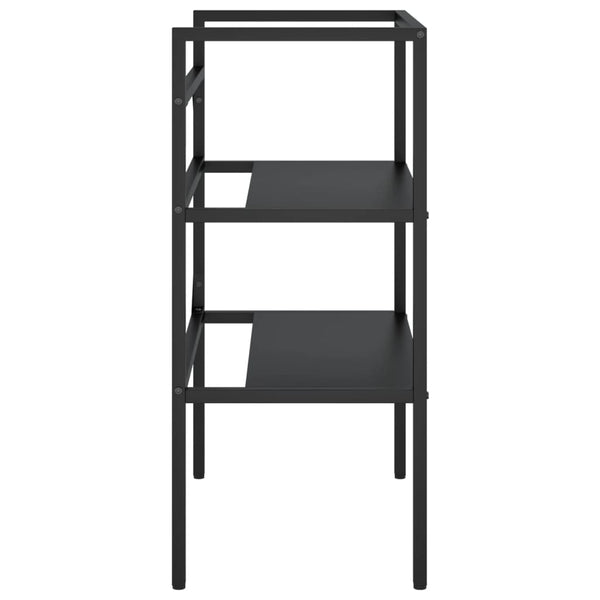 Bathroom Washbasin Frame Black 59X38x83 Cm Iron Bathroom Cabinets