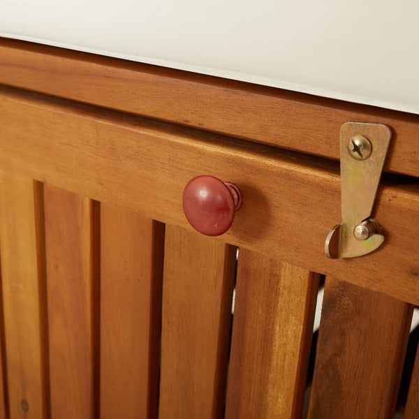 Storage Bench With Cushion 170 Cm Solid Wood Acacia Patio Benches