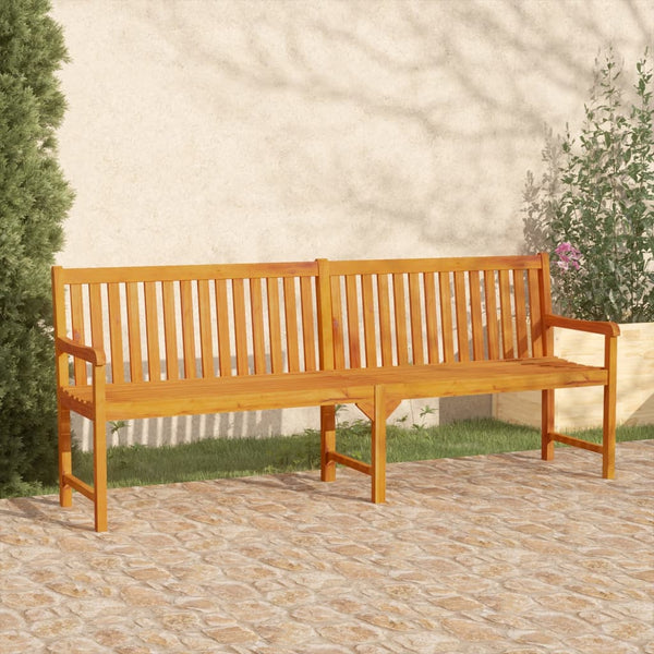 Garden Bench 219 Cm Solid Acacia Wood Patio Benches