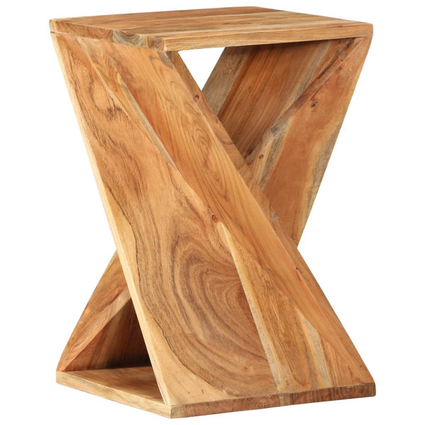 Side Table 35X35x55 Cm Solid Wood Acacia Side Tables