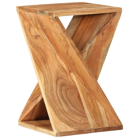 Side Table 35X35x55 Cm Solid Wood Acacia Side Tables