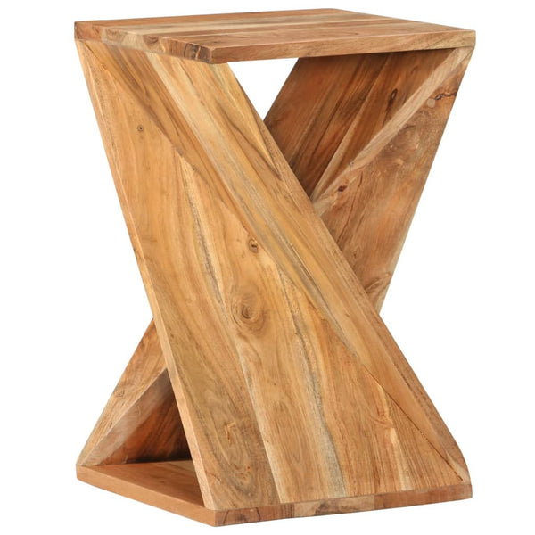 Side Table 35X35x55 Cm Solid Wood Acacia Side Tables