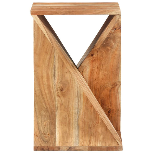 Side Table 35X35x55 Cm Solid Wood Acacia Side Tables