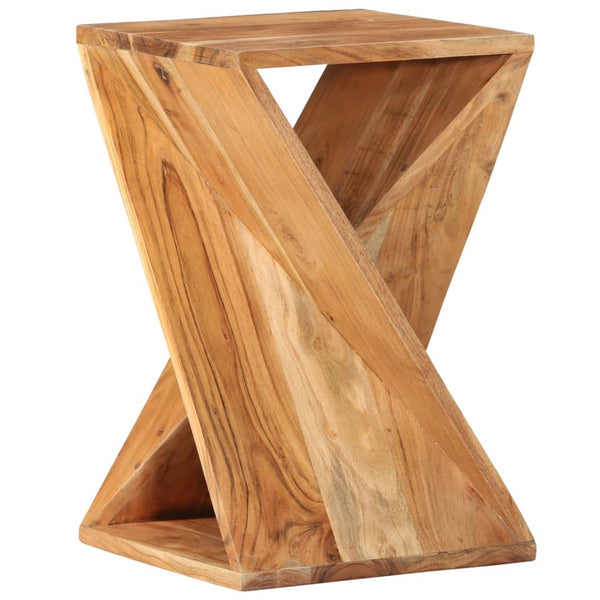 Side Table 35X35x55 Cm Solid Wood Acacia Side Tables