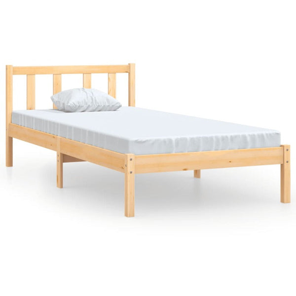 Vidaxl Bed Frame Without Mattress Solid Wood 90X190 Cm Single Bed Frames