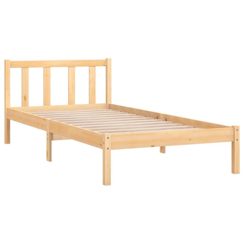 Vidaxl Bed Frame Without Mattress Solid Wood 90X190 Cm Single Bed Frames