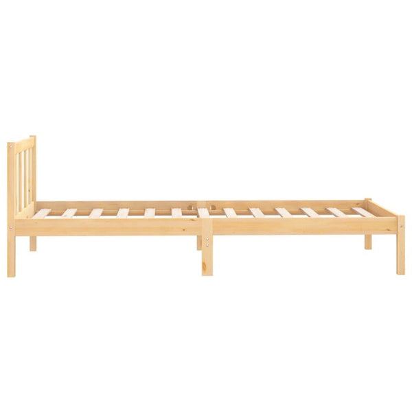 Vidaxl Bed Frame Without Mattress Solid Wood 90X190 Cm Single Bed Frames