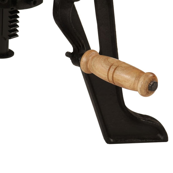 Side Table 60X(42 62) Cm Solid Wood Acacia And Cast Iron Side Tables