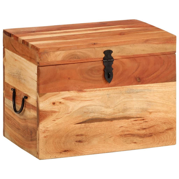 Storage Box 39X28x31 Cm Solid Wood Acacia Storage Boxes